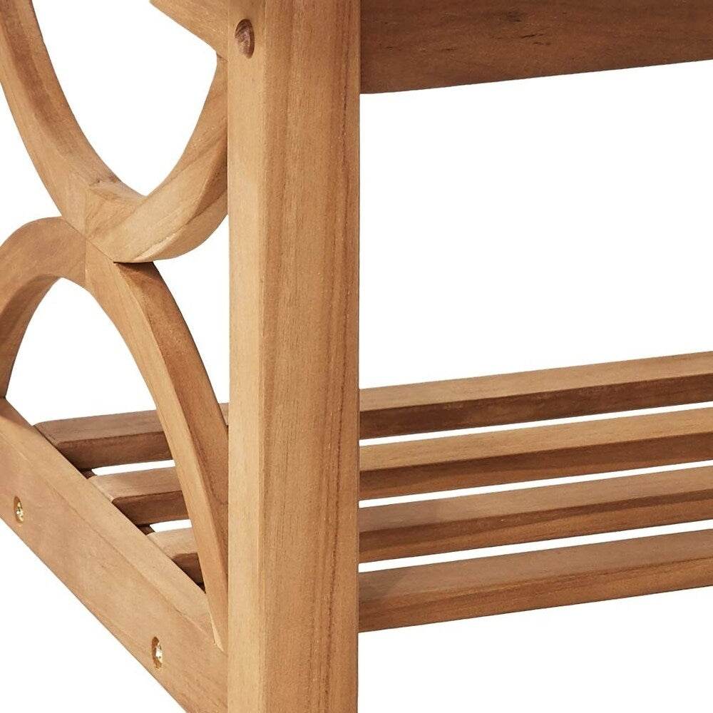 Abbington Teak Wood Outdoor Coffee Table - Image 8