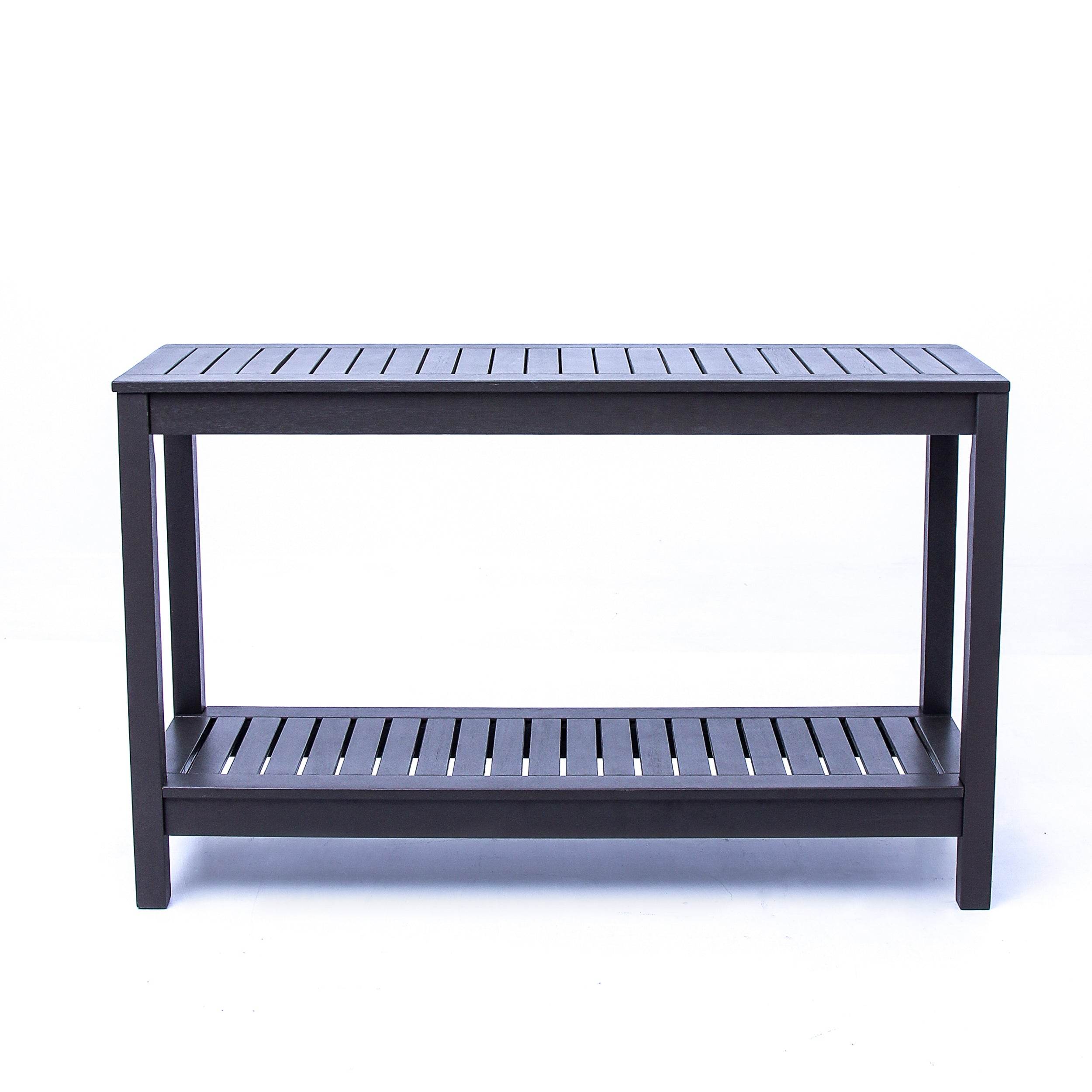 Carlota Mahogany Wood Outdoor Console Table - Image 12