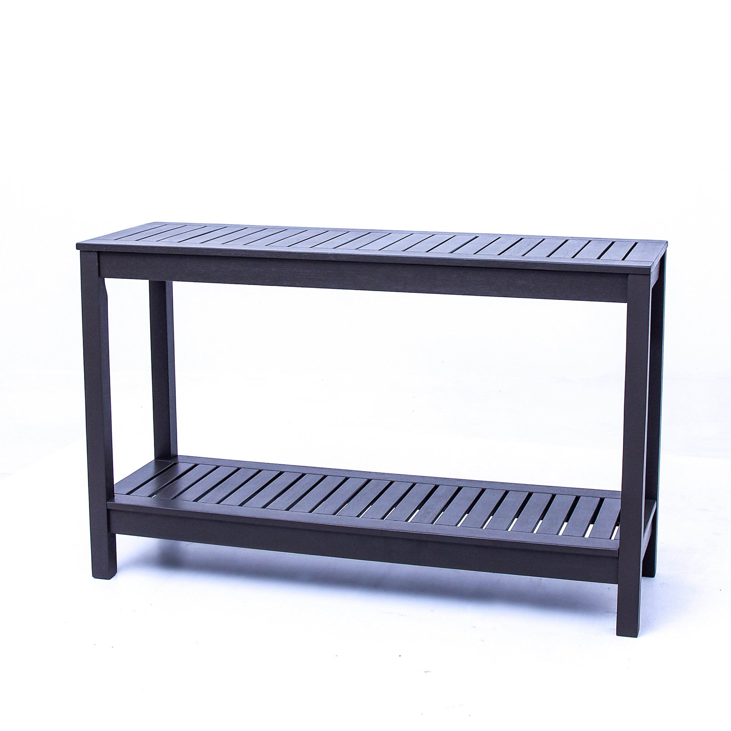Carlota Mahogany Wood Outdoor Console Table - Image 14