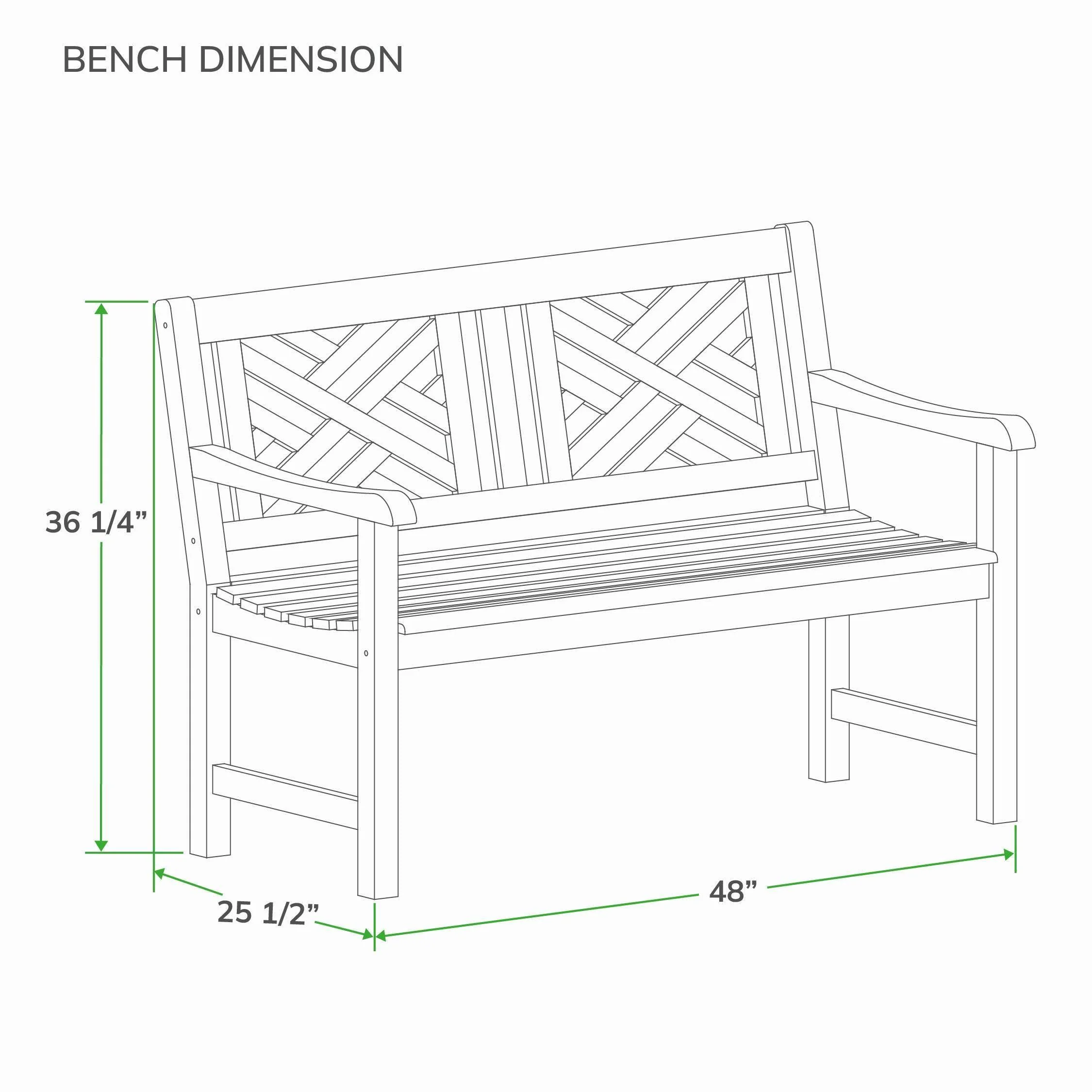 Rocca Weathered Teak Wood Outdoor Bench - Image 12