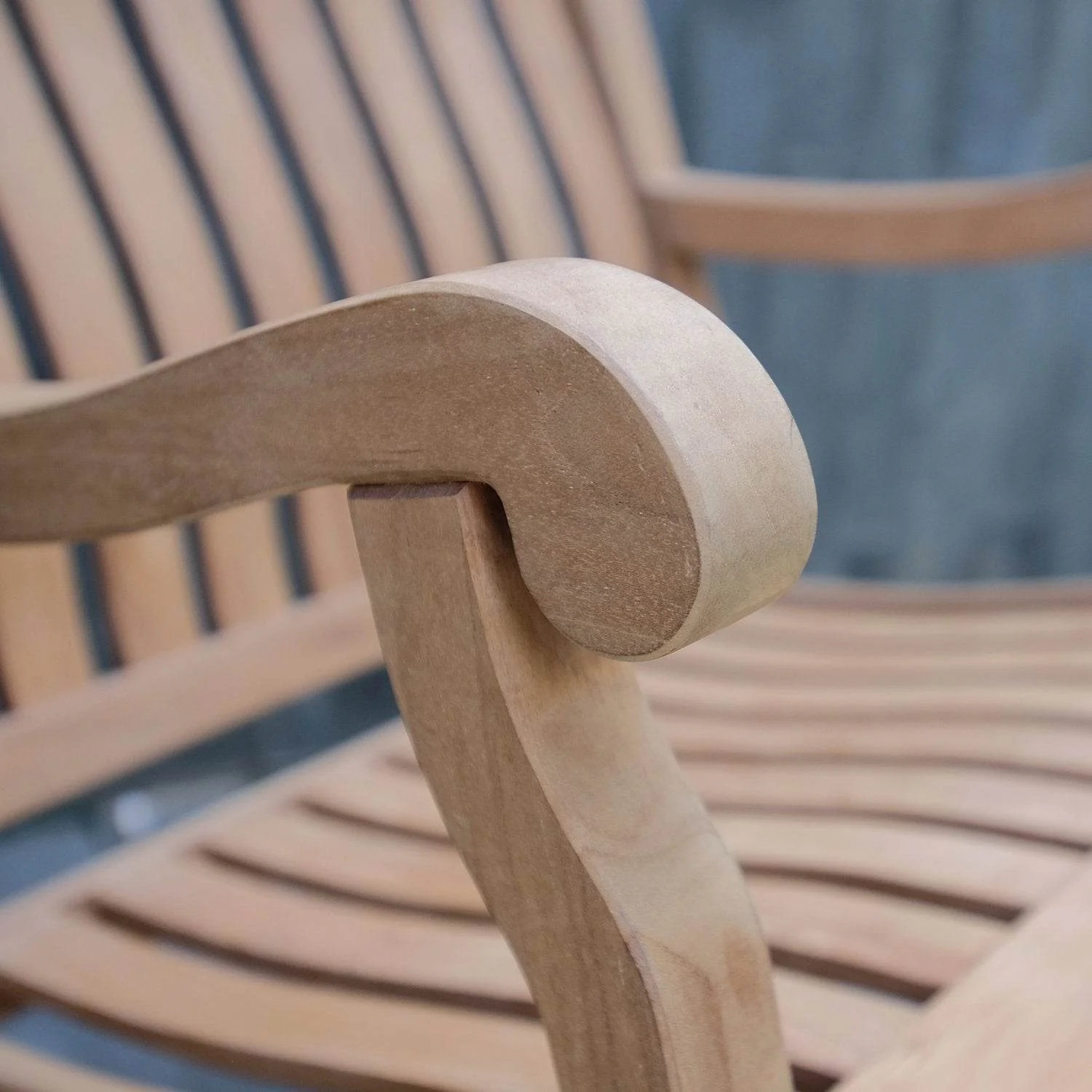 Vermont Teak Wood Porch Rocking Chair - Image 6